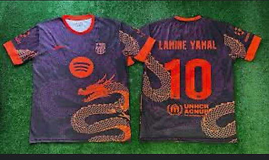 BARSELONA DRAGON SERİSİ FORMA TİŞÖRT-LAMİNE YAMAL