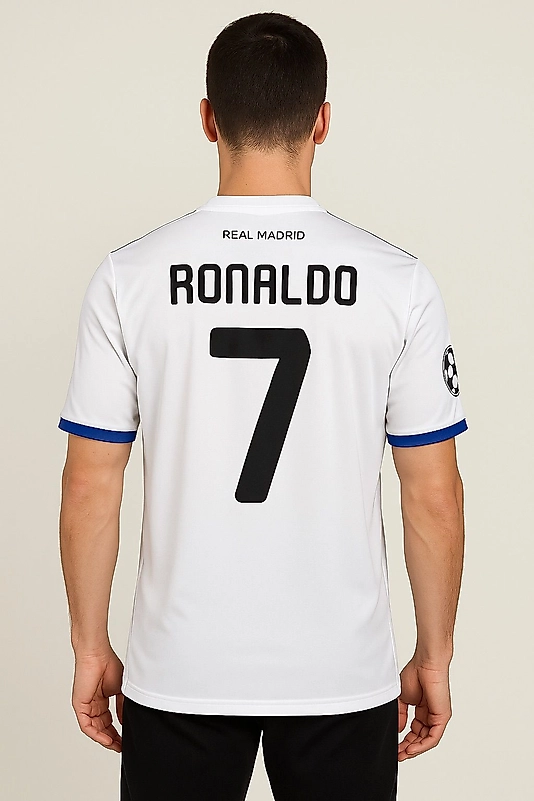 Ronaldo 7 Real Madrid Beyaz Forma Retro Taraftar Forması