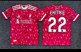 Kırmızı Desenli Futbol Taraftar Tişörtü EKITIKE EKİTİKE