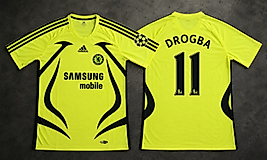 Neon Sarı Siyah 11 Numara Futbol Taraftar Tişörtü DROGBA