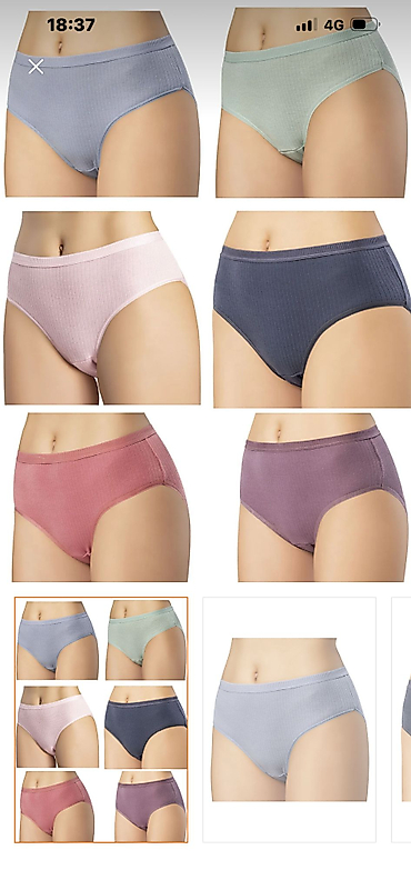 Yüksek Bel Pamuk Külot L-XL-XXL Esnek Rahat Kaşkorse